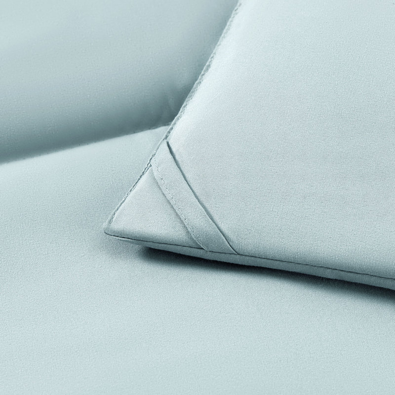 Breathable All-Season Faux Down Comforter, Édredon grand, Bleu sarcelle