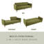 Canapé-lit convertible en tissu de 83,8 po Hansfried-2100368521