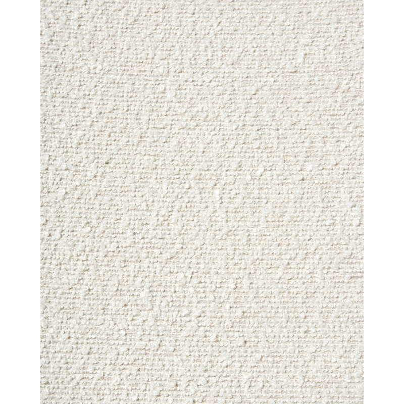 47cm H Boucle Upholstered Upholstered Back Armchair, White
