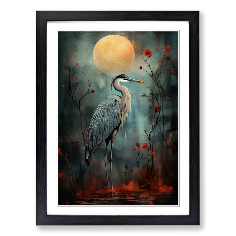 Heron Dadaism - Framed Print