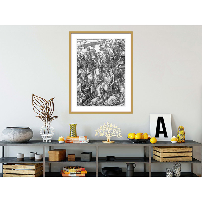 «The entombment of Christ» de la série «The Great Passion» par Albrecht Dürer, impression giclée sur cadre