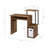 Weathered Oak & Black Finish Computer Desk-1387033177