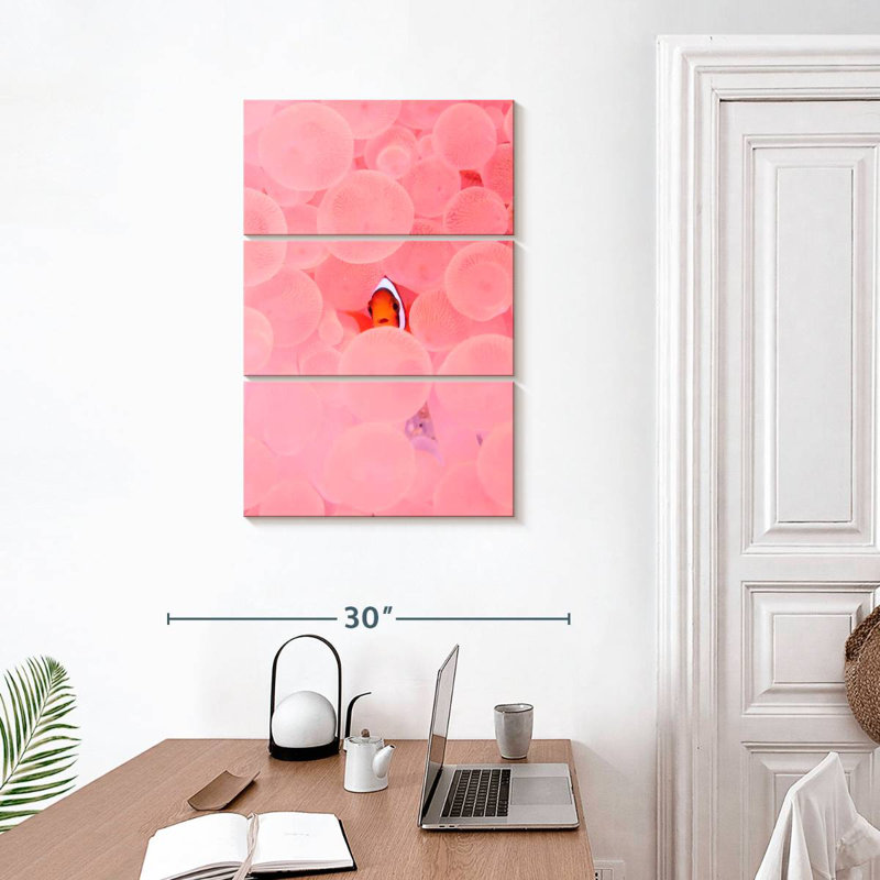 Habitat rose poisson-clown, H 32 po x l 20 po