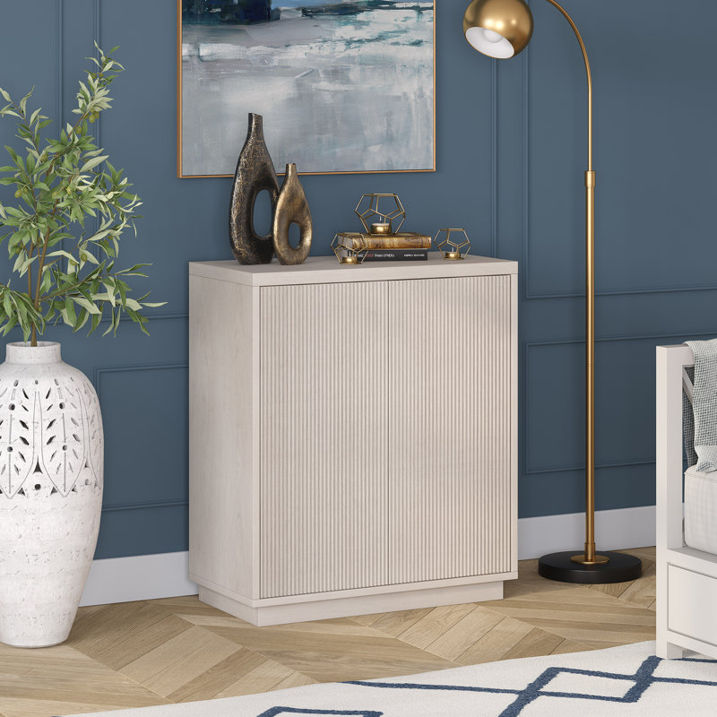 2 - Door Standard Accent Cabinet, Alder White