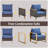 Tuule 9 Piece Sofa Seating Group with Cushions-96830519