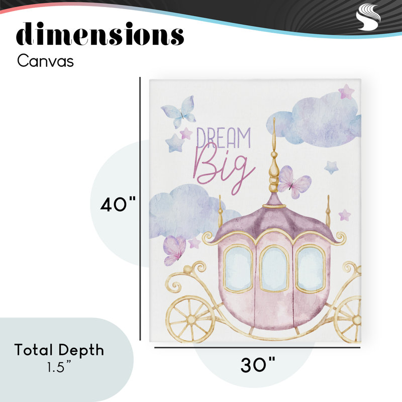 Toile de rêve Dream Big Fantasy, design par Kim Allen, H 40 po x l 30 po