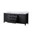 Meuble-lavabo double brun 84 po X P 22 po D, avec comptoir en marbre de culture-117970943-117970947