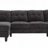 U-shaped Sectional Sofa 103.5" Chenille Fabric Couch with Dual Chaise Lounges-1760954180