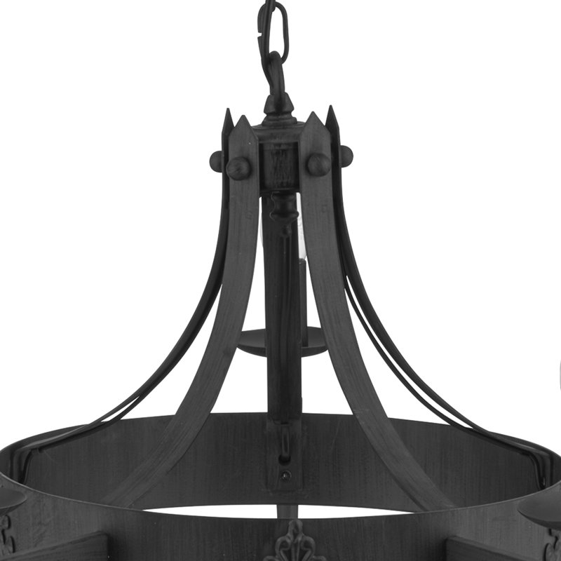Eastbourne 5 - Light Waggon Wheel Chandelier