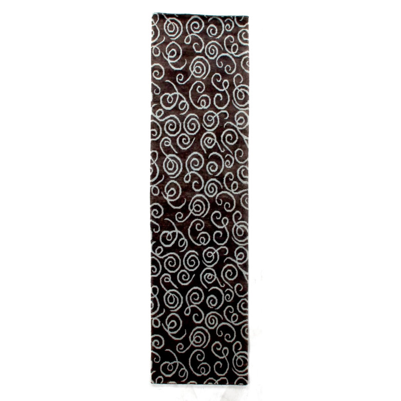 Metropolitan Wool Abstract Area Rug, Runner 2'6" x 12'