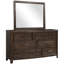 Miroir brun antique