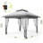 10X10 Ft Instant Pop-Up Gazebo - Modern Waterproof Canopy Tent with Mosquito Netting & Sidewalls-126088848
