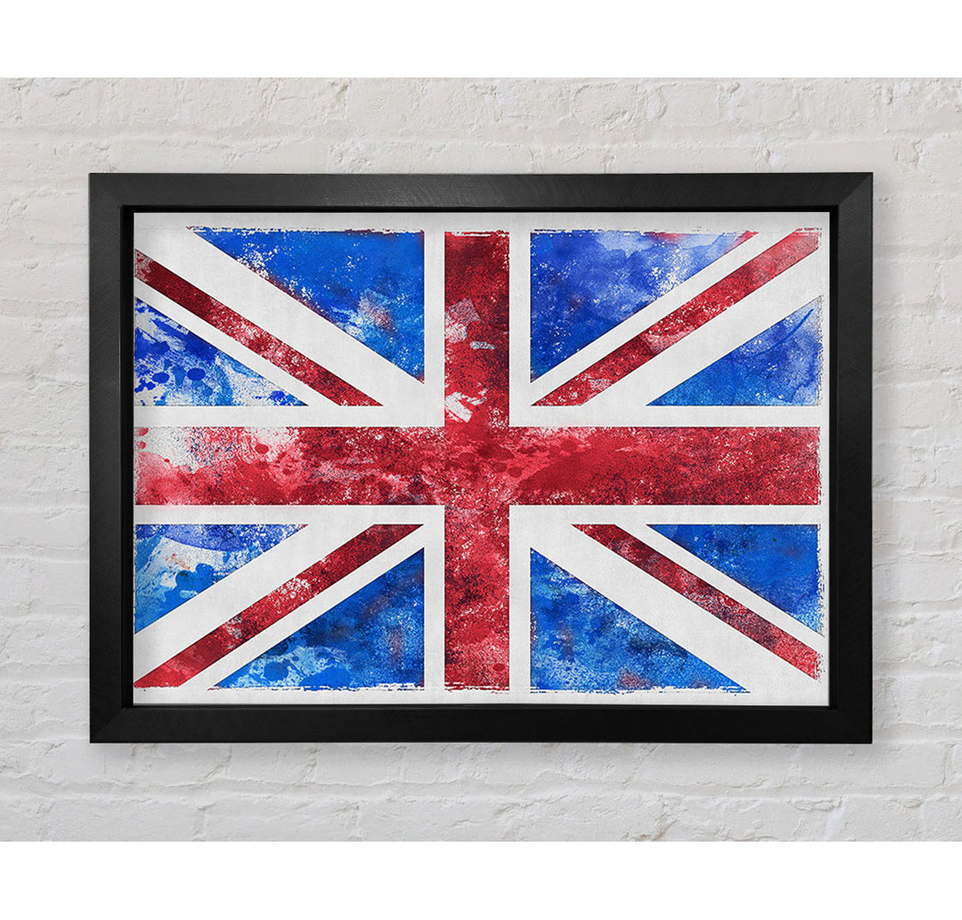 Union Jack Washed Out - Einzelner Bilderrahmen Kunstdrucke