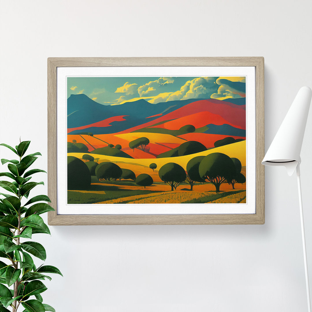 Spring Landscape Meadow - Single Picture Frame Print