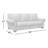 Velencia Luxury Top Grain Leather 92" Sofa