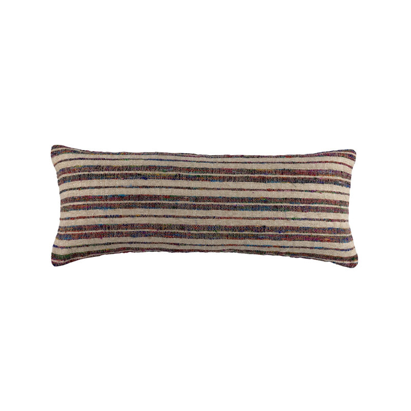Lima Striped Down Reversible Throw Pillow, 14"H x 36"W