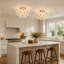 4-Light Gold Flush Mount Ceiling Light With A Cluster Of Iridescent Glass Globes-1889386871-1892098040
