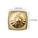Privacy Door Lever with Rectangular Rosette Keyless Lock