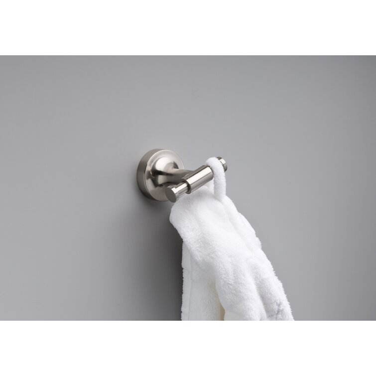 Franklin Brass Voisin Matte Black Double-Hook Wall Mount Towel Hook | VOI35-MB-K2