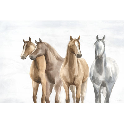 Giselle Kelly " Team II " by Giselle Kelly Painting Print