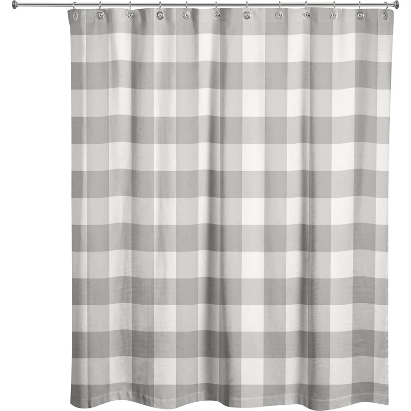 Rideau de douche simple Lyon, Gris