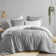 Camden Chambray Print Microfiber Comforter Set With Bed Sheets
