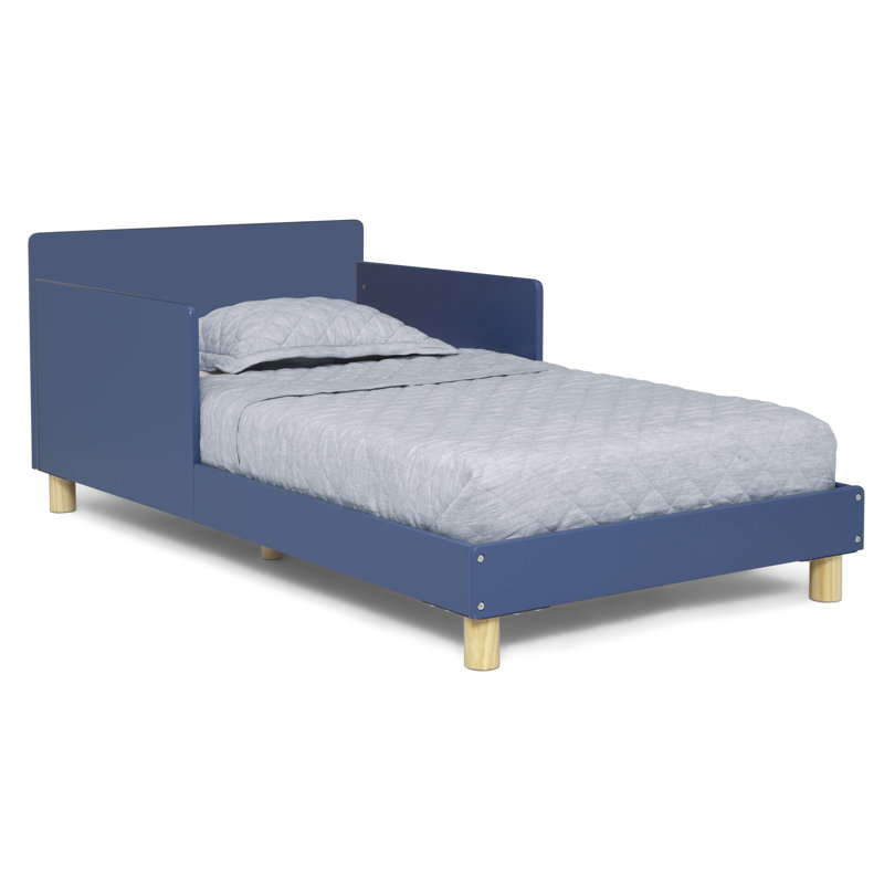Gapkids Wood Toddler Bed With Reversible Headboard By Delta Children - Greenguard Gold Certified, Indigo Blue, Blue