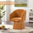 Modern Swivel Barrel Accent Chair with Plush Upholstery-1032826937