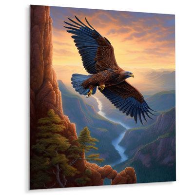 «Kersam Flight of the Eagle I» - reproduction d'art non encadrée sur métal