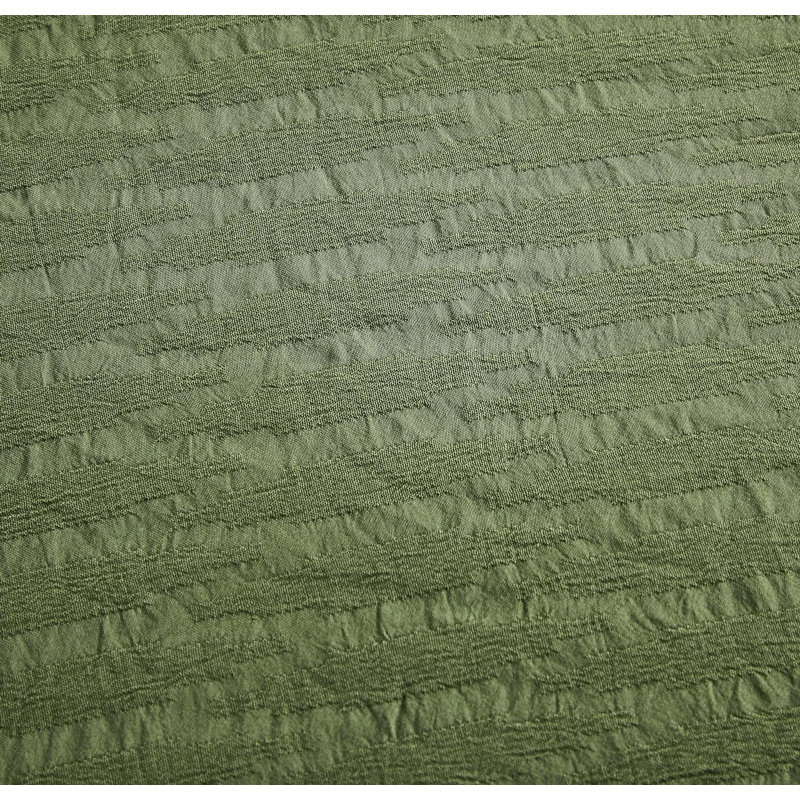 Hugo 3-Piece Polyester Jacquard Lightweight Thin Comforter Set, Olive Green, Queen Comforter + 2 Standard Shams
