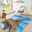 Tapis imprimé accrocheur avec un velours doux et un motif géométrique complexe pour un ajout saisissant à votre salon ou chambre à coucher-863658196