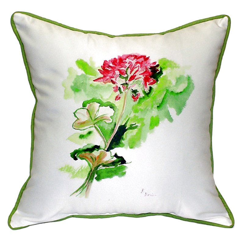 Housse de coussin d'extérieur carré Geranium, Carré 12 po