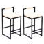 Ensemble de 2 tabourets de bar modernes