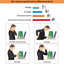 Adjustable Metal Base Standing Desk Converter