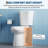 Two-Piece Toilets Excludes Cover Plate with Soft-Close Seat for Bathrooms（Without Lit)