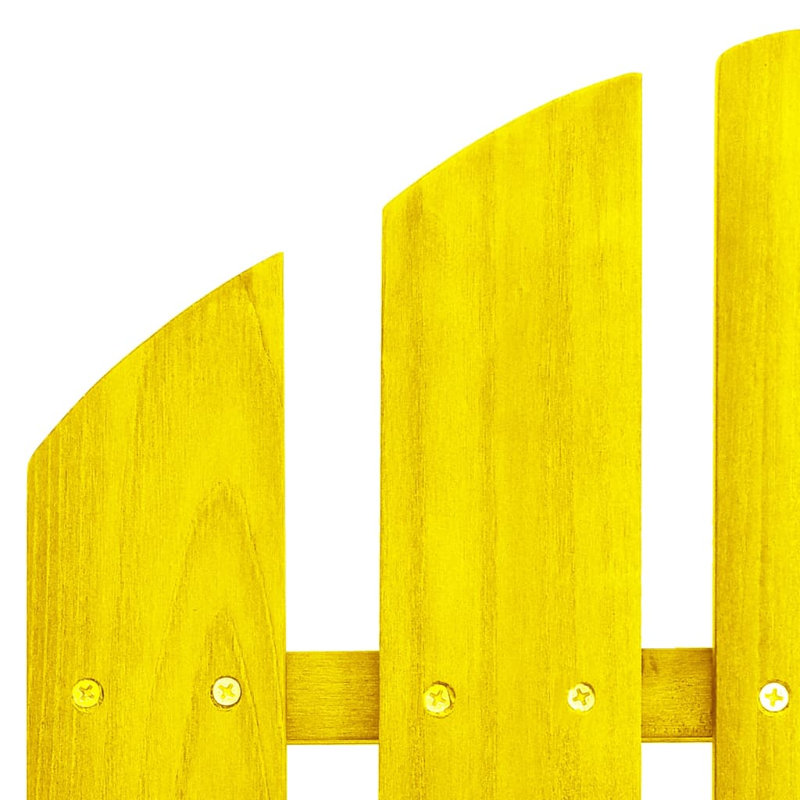 Buruk Fir Outdoor Adirondack Chair, Yellow