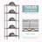 Mullenix Adjustable Wire Shelving Storage Rack for Kitchen, Commercial Spaces and Small Garages-670402641-670402646