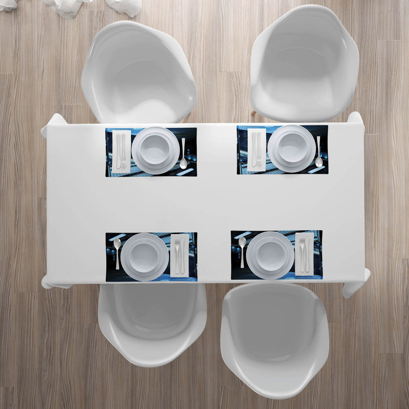 Polyester Abstract Rectangle Placemat