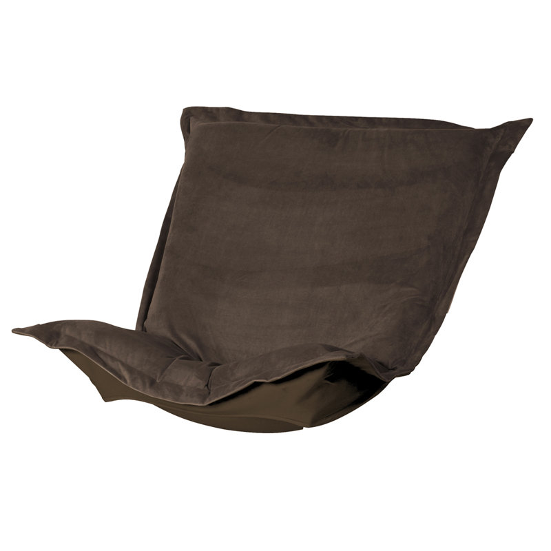 Azaria Outdoor Dining Chair Cushion, Bella Chocolate Performance Velvet