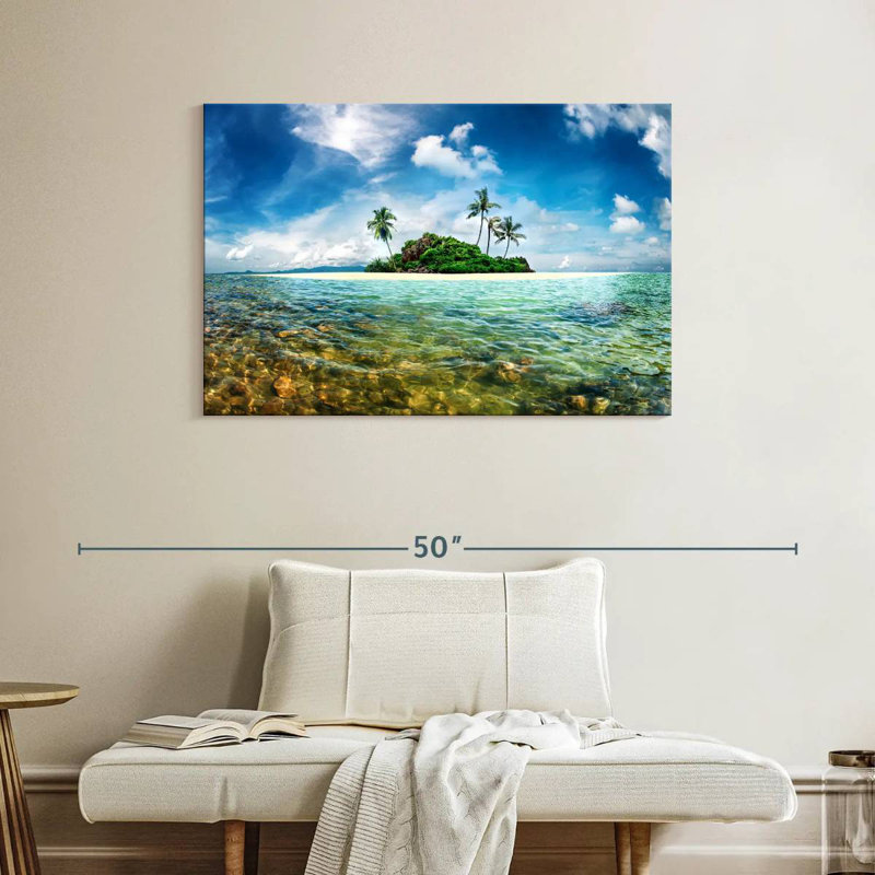 Gillard Exotic Paradise Island, H 26 po x l 39 po