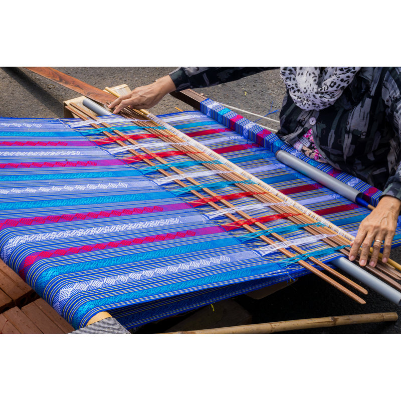 Weaves Traditional Fabric by HaiMinhDuong - Wrapped Canvas Print, 30cm H x 46cm W