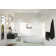 Aurora 30 in. x 58.25 in. Frameless Fluted Radius Single Fixed Bath Panel