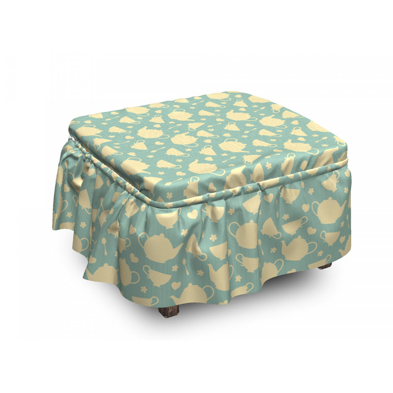 Box Cushion Ottoman Slipcover