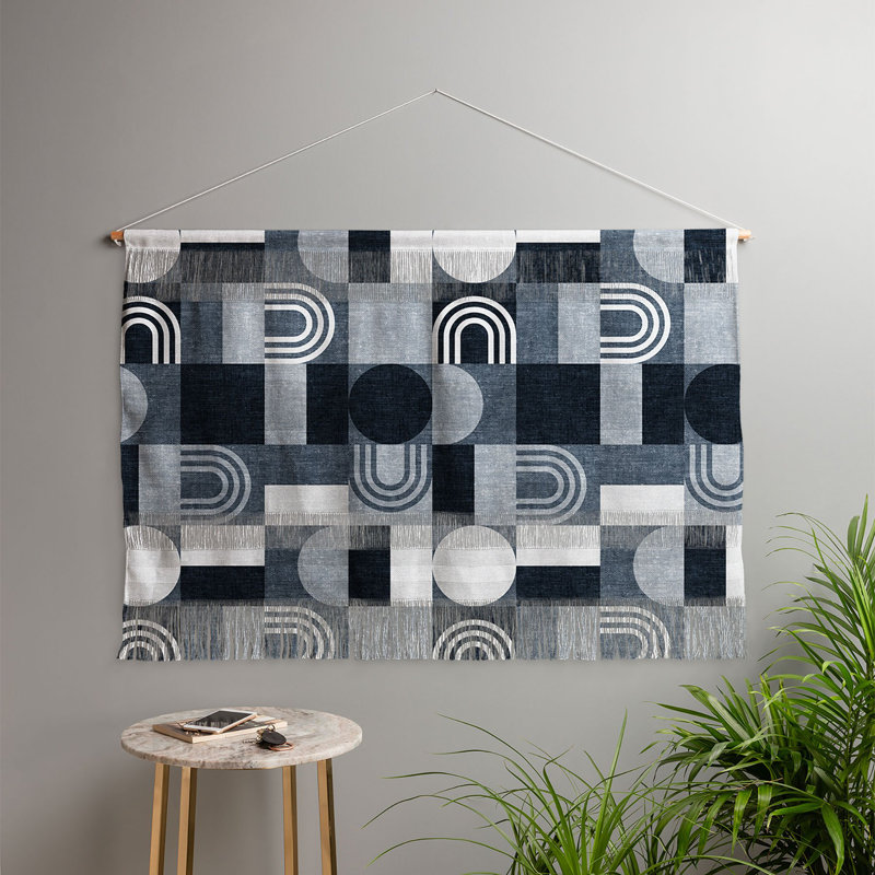 Polyester Wall Hanging, Navy, 32" H x 47" W