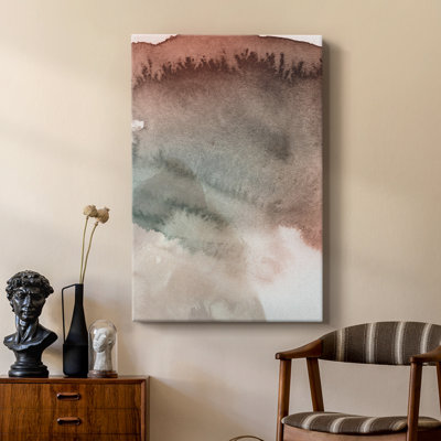 Red Ochre Abstract IV -Custom Wrapped Gallery Cavas