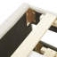 Lit plateforme simple tapissier en lin beige avec lit gigogne pour une qualité durable