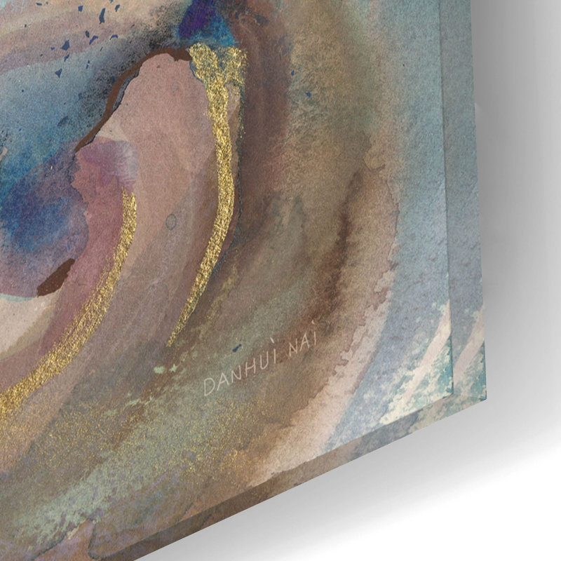 Art mural en verre «Gale» par Danhui Nai, H 12 po x l 16 po x P 0,13 po