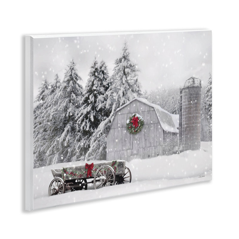 Art mural sur toile de neige enneigé par Lori Deiter