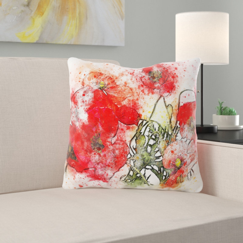 Housse et insert de coussin carré Marchelle, Microsuède, Intérieur