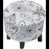 Black/White Floral Polyester